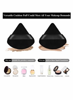 Powder Puff, Face Triangle Makeup Puff, For Loose Soft Body Cosmetic Foundation Sponge, Mineral Wet Dry Tool (Black, 12PCS) - pzsku/Z948F6798FCF90929D435Z/45/_/1657157813/6f2d4c61-55b9-4501-ae43-1c9e3389189e