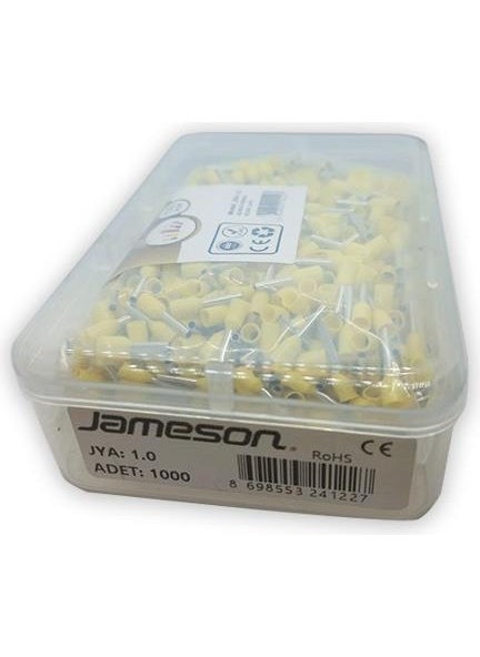 JAMESON JYA-1.0 GERMAN STANDARD INSULATED CABLE THIMBLE (1.0 MM-YELLOW) (1000 PCS)  - Image 1