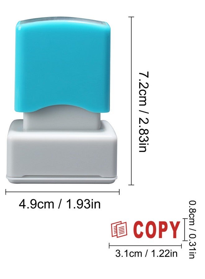 WAFJAMF Copy Stamp-Pre-Inked Office Stamp Copy Self Inking Rubber Stamp Red Ink-Medium  - Image 2