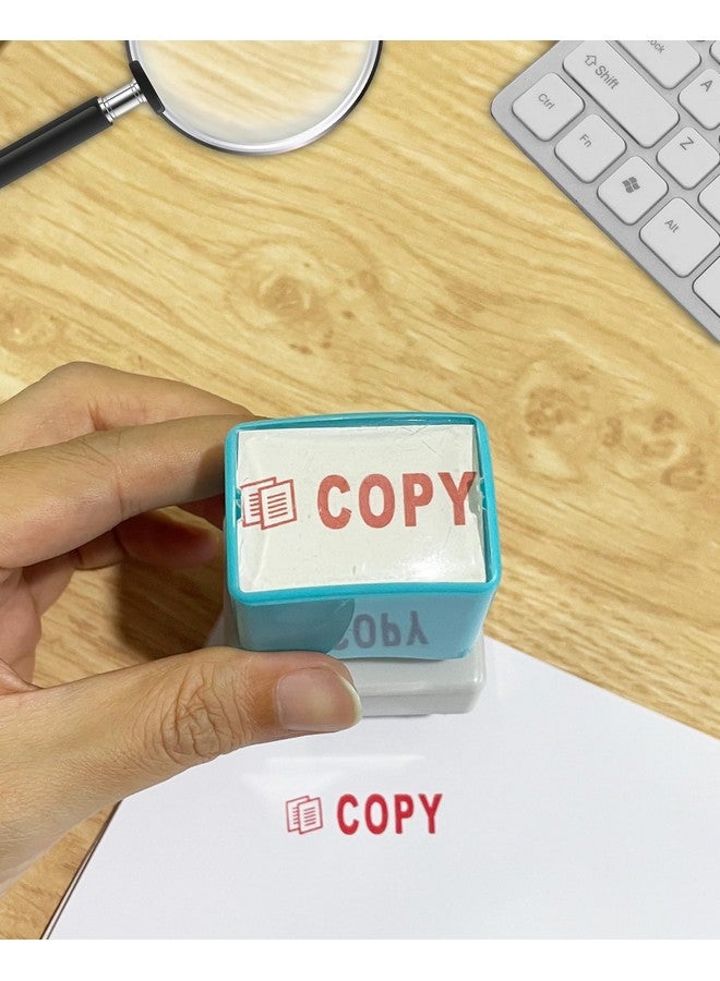 WAFJAMF Copy Stamp-Pre-Inked Office Stamp Copy Self Inking Rubber Stamp Red Ink-Medium  - Image 5