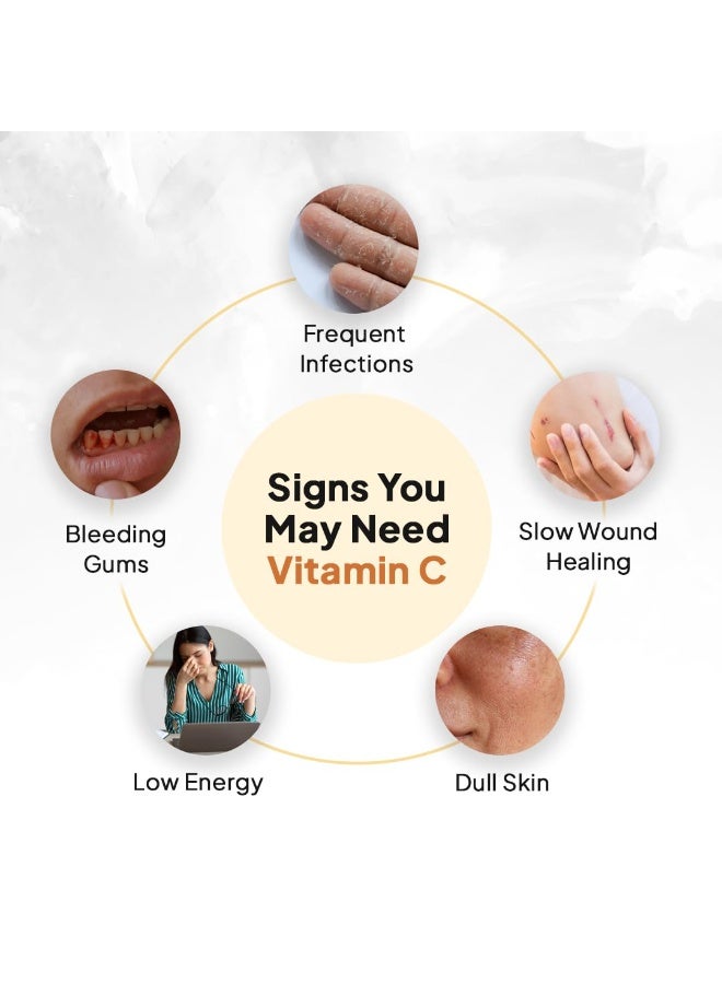 Miduty Liposomal Vitamin C Supplement - Antioxidant Vitamin, Skin Rejuvenation & Immunity Booster Supplement Helps to Boost Collagen for Skin, Hair & Nails - 90 Capsules - Image 4