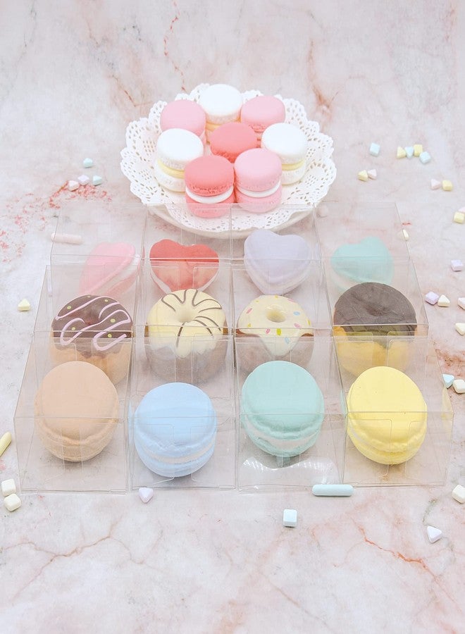 Capkyke 50pcs 2.2x2.2x1.4 Inch Oreo Boxes Small Clear Cookie Boxes Single Macaron Boxes Candy Boxes for Small Treat Wedding Favors Party Boxes small Gift Boxes - Image 5