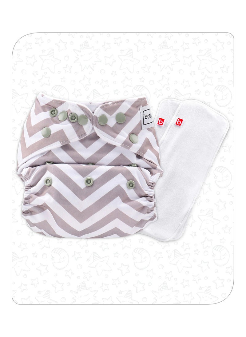 Babyhug Reusable Cloth Diaper with SmartDry Inserts, Free Size - White and Grey - pzsku/Z948F9BA116D63F50D3DCZ/45/1741029905/28a1a3fa-36be-4d87-8411-9a44e1e43538