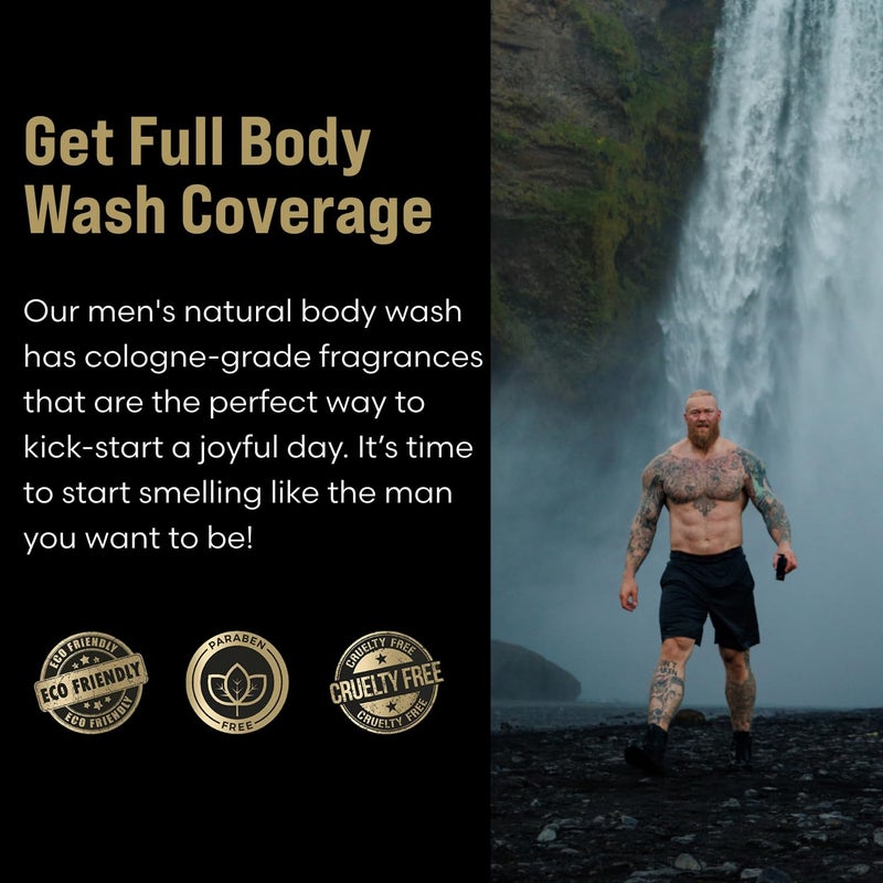 The Beard Struggle Mens Body Wash Alfheims Forests Silver Collection Skin Cleaning Agent Natural Body Wash Shower Gel Liquid Soap 240 mL 8 US fl oz - Image 5