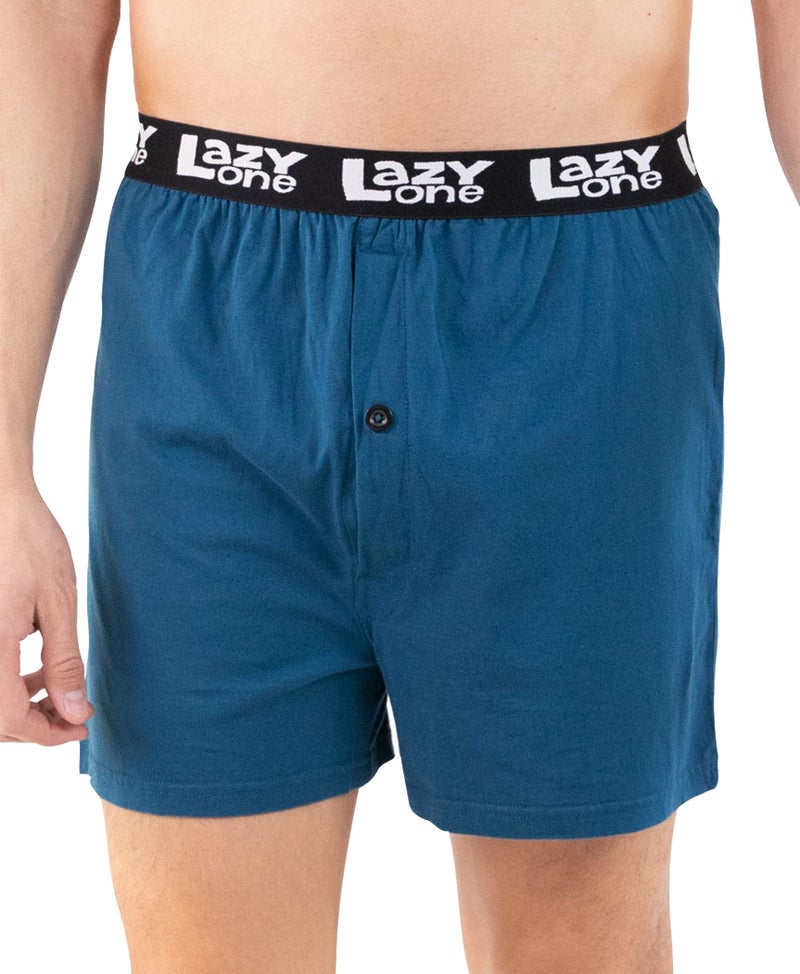 Lazy One شورتات بوكسر حيوانات مضحكة من لايزي ون، شورتات بوكسر مبتكرة، ملابس داخلية فكاهية، هدايا مزحة للرجال، صيد، نهر، بحيرة (باس، كبير) - Image 4
