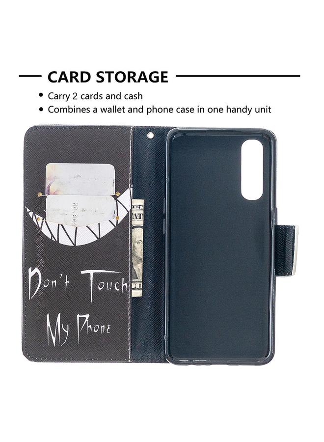 S-TOP Case For OPPO Reno3 Pro Colored Drawing Pattern Horizontal Flip Leather Case with Holder & Card Slots & Wallet - Image 4