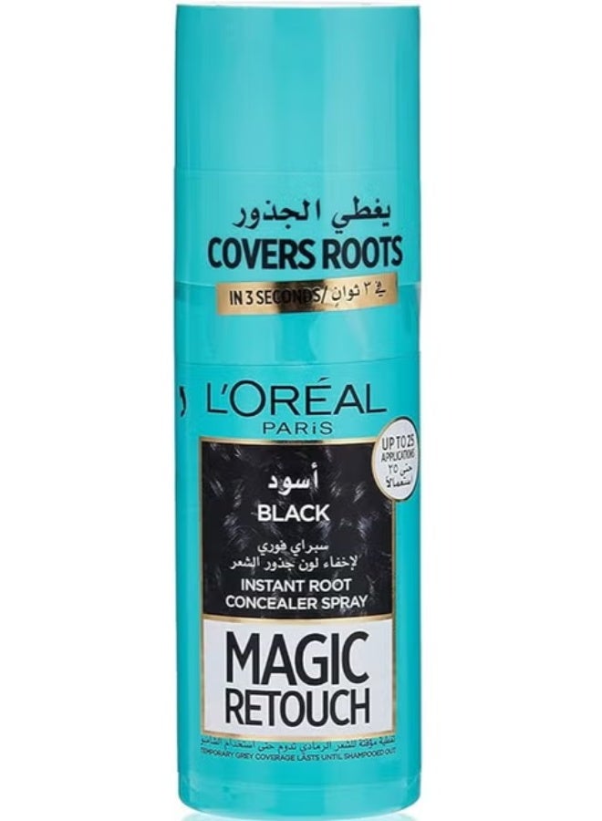 L'OREAL PARIS Magic Retouch Instant Root Concealer Spray Black 75ml - Image 1
