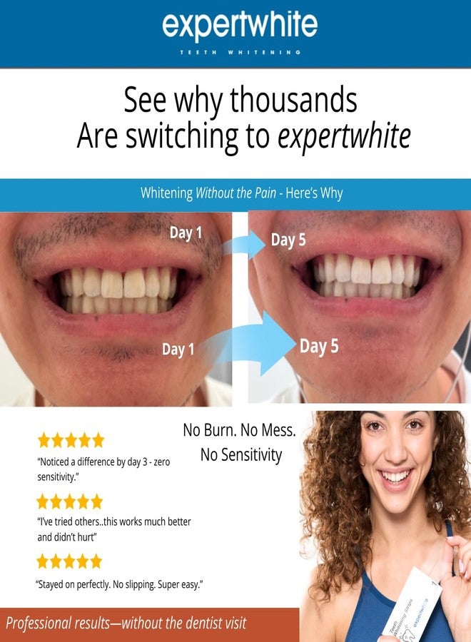 Expertwhite MaxStrips - Teeth Whitening Strips – 12% Peroxide, no-Slip Dryfit Strip, pH Balanced, Enamel Safe, Zero Sensitivity, Non-Residue whitening Strips. (28 Strips, 14 Treatments - Image 5