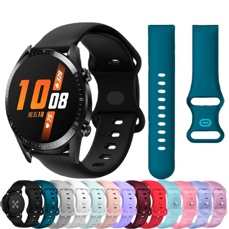 For Huawei Gt2/Gt3 Pro Butterfly Buckle Strap Huawei Magic 20/22Mm 88 Buckle Silicone Strap - Image 2