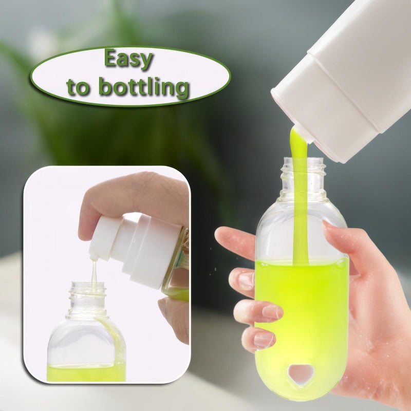 Besitek 50 PCS Travel Plastic Clear Keychain Bottles, Hand sanitizer bottle containers, Leakproof Refillable Empty Bottles Portable Squeeze Containers with Flip Cap(50ml/1.7oz) - Image 2