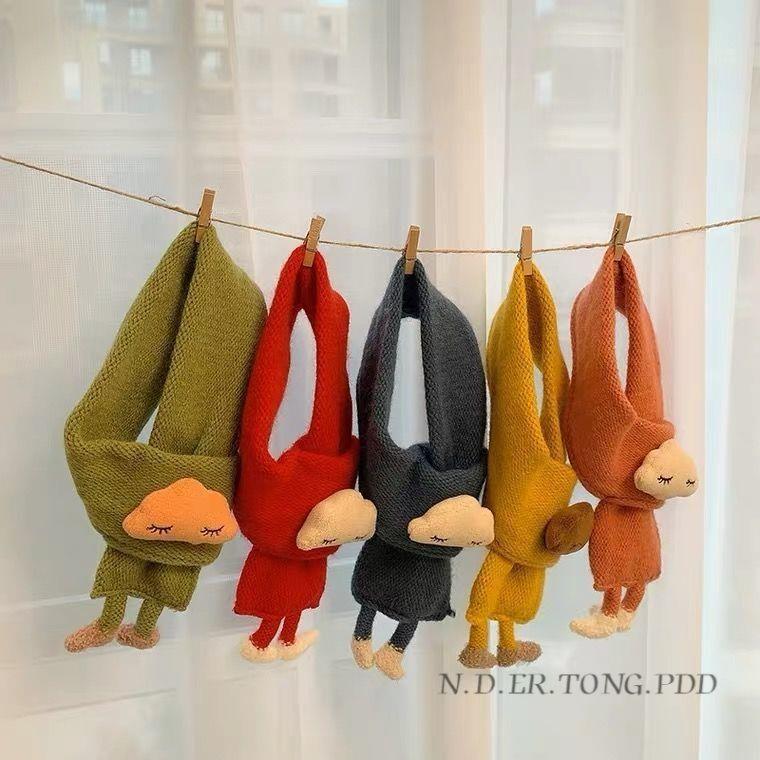 Baby'S Scarf Winter Warm Baby Cute Super Cute Neck Set Girls' Knitted Soft Neck Set Boys' All-Match Scarf - Image 4
