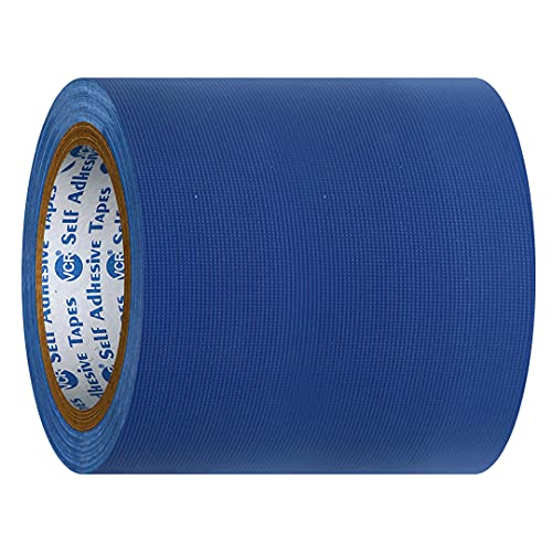 VCR Blue Duct Tape - 18 Meters in Length 144mm / 6" Width - 1 Roll Per Pack - Strong Book Binding Tape - Waterproof Heavy Duty Duct Tape - Image 3