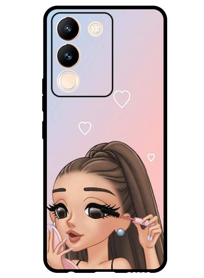 Theodor Protective Case Anti Scratch Shock Proof Bumper Cover For Vivo V29e Putting Makeup - Image 1