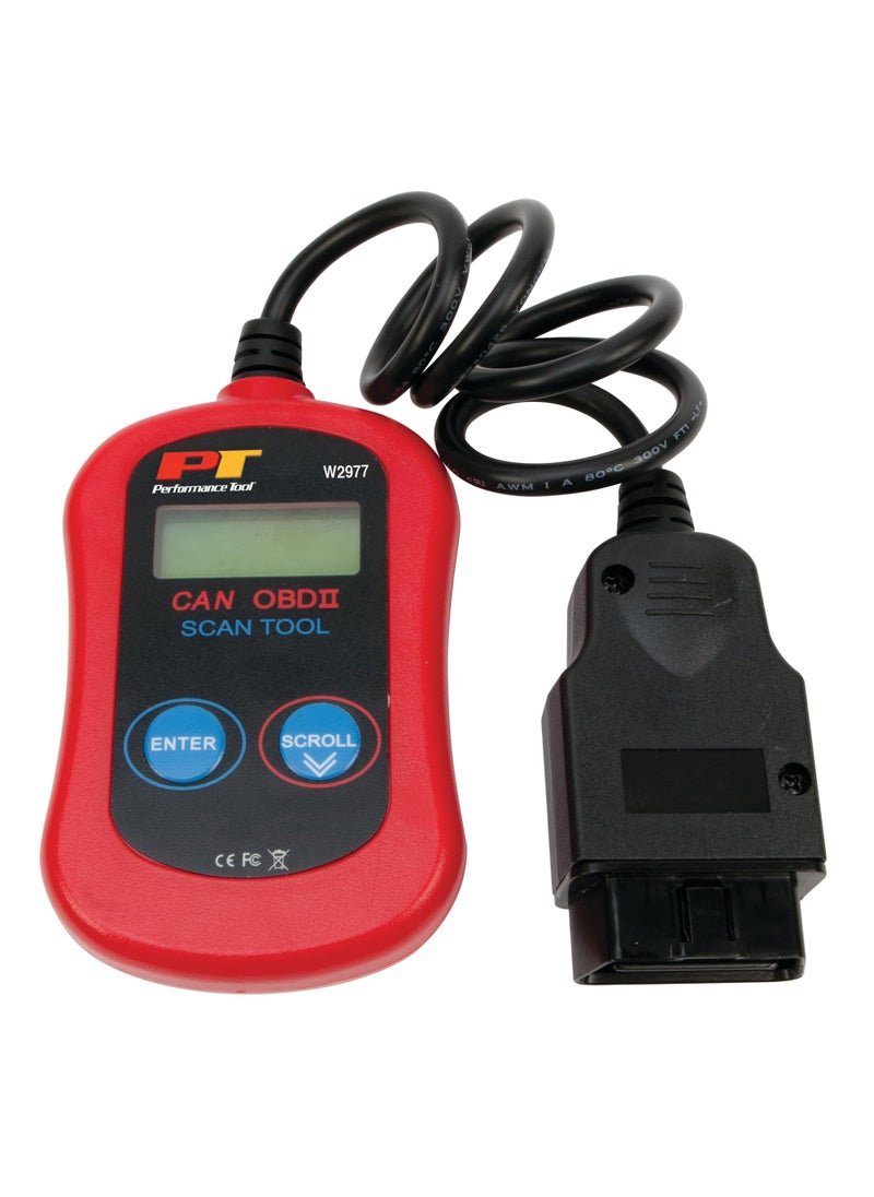 Performance Tool Performance Tool W2977 CAN OBD II Scanner Tool for Check Engine Light & Diagnostics, Direct Scan and Read Out  - Image 1
