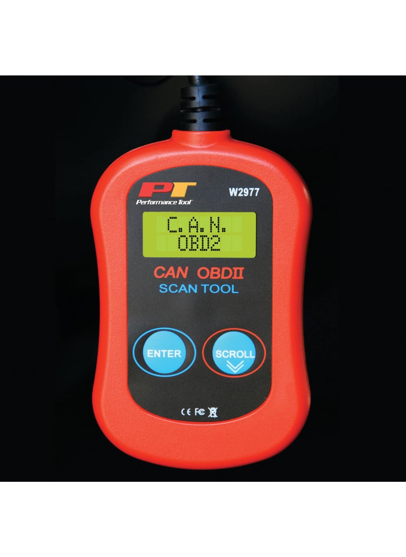 Performance Tool Performance Tool W2977 CAN OBD II Scanner Tool for Check Engine Light & Diagnostics, Direct Scan and Read Out  - Image 4