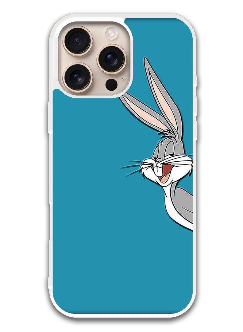 Theodor Protective Case Cover For APPLE IPHONE 16 Pro Bugs Bunny (White Bumper) - Image 1