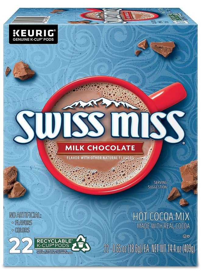 Swiss Miss شوكولاتة ساخنة بالحليب من سويس ميس، كبسولات كيريج K-Cup، 22/علبة (1252) - Image 1