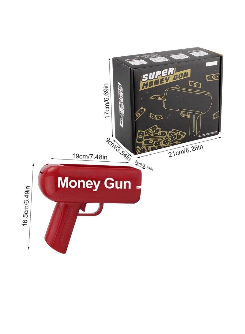 MUMS PLANET Money Shooter Toy, Money Spray Gun for Children & Adults,Make Fake Money Rain at Birthday Party, Wedding, Concert, Movie Props,Gifts for Boys and Girls,200PCS Prop Money Paper - Image 3