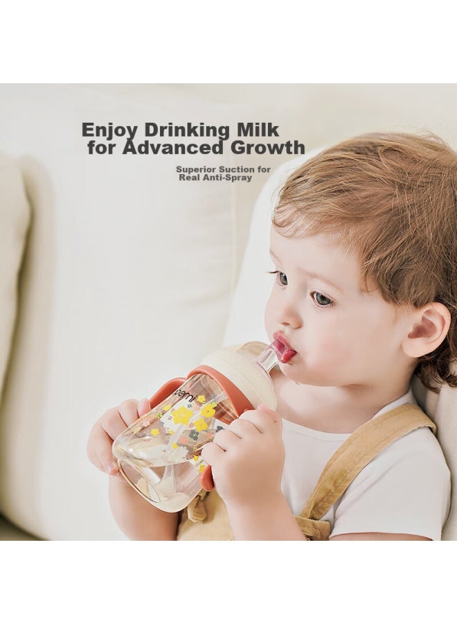 Obenie Oubeini Baby Straw Cup, Children's Training Cup, Infant Straw Bottle, Ppsu Anti-fall, For 6-12 Months And 1 Year And Above - Image 1