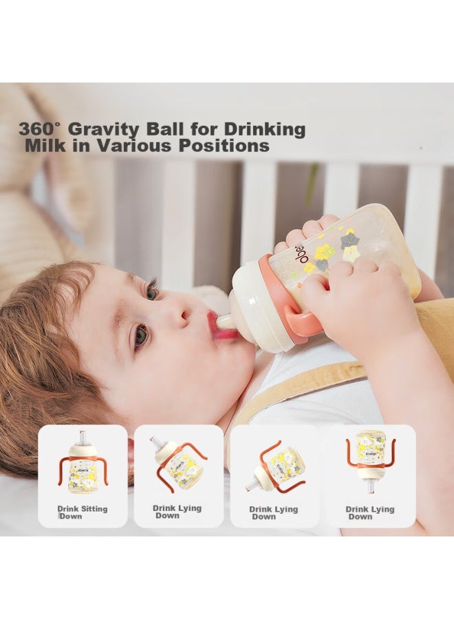 Obenie Oubeini Baby Straw Cup, Children's Training Cup, Infant Straw Bottle, Ppsu Anti-fall, For 6-12 Months And 1 Year And Above - Image 4