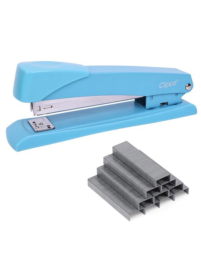 Clipco Stapler with 2000 Staples Full Desk Size Multi Color Red Gray Blue (Pack of 6) - Image 5