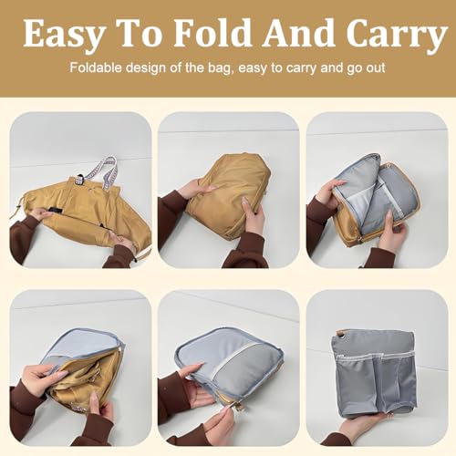 PALAY® Backpack Bags for Women Large Capacity Versatile Transformable Nylon Cradle Bag Foldable Waterproof Backpack Travel & Shopping Bags Multi-Functional Diaper Bag - Image 4