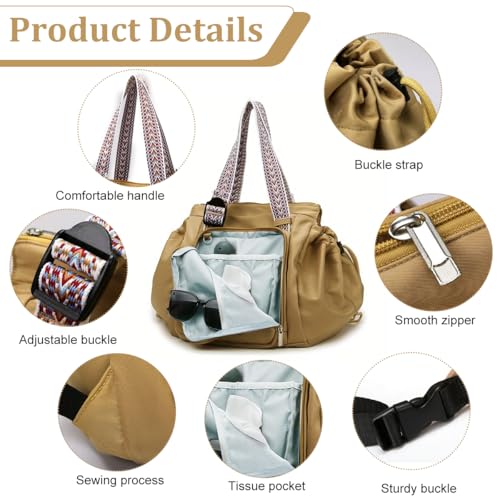 PALAY® Backpack Bags for Women Large Capacity Versatile Transformable Nylon Cradle Bag Foldable Waterproof Backpack Travel & Shopping Bags Multi-Functional Diaper Bag - Image 3