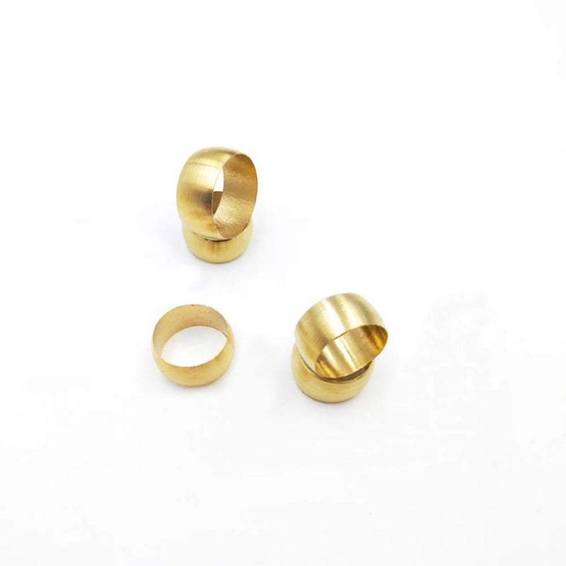 beduan وصلات ضغط نحاسية، غلاف ضغط، غلاف فيرول 3/8" أنبوب OD (عبوة من 40) - Image 3