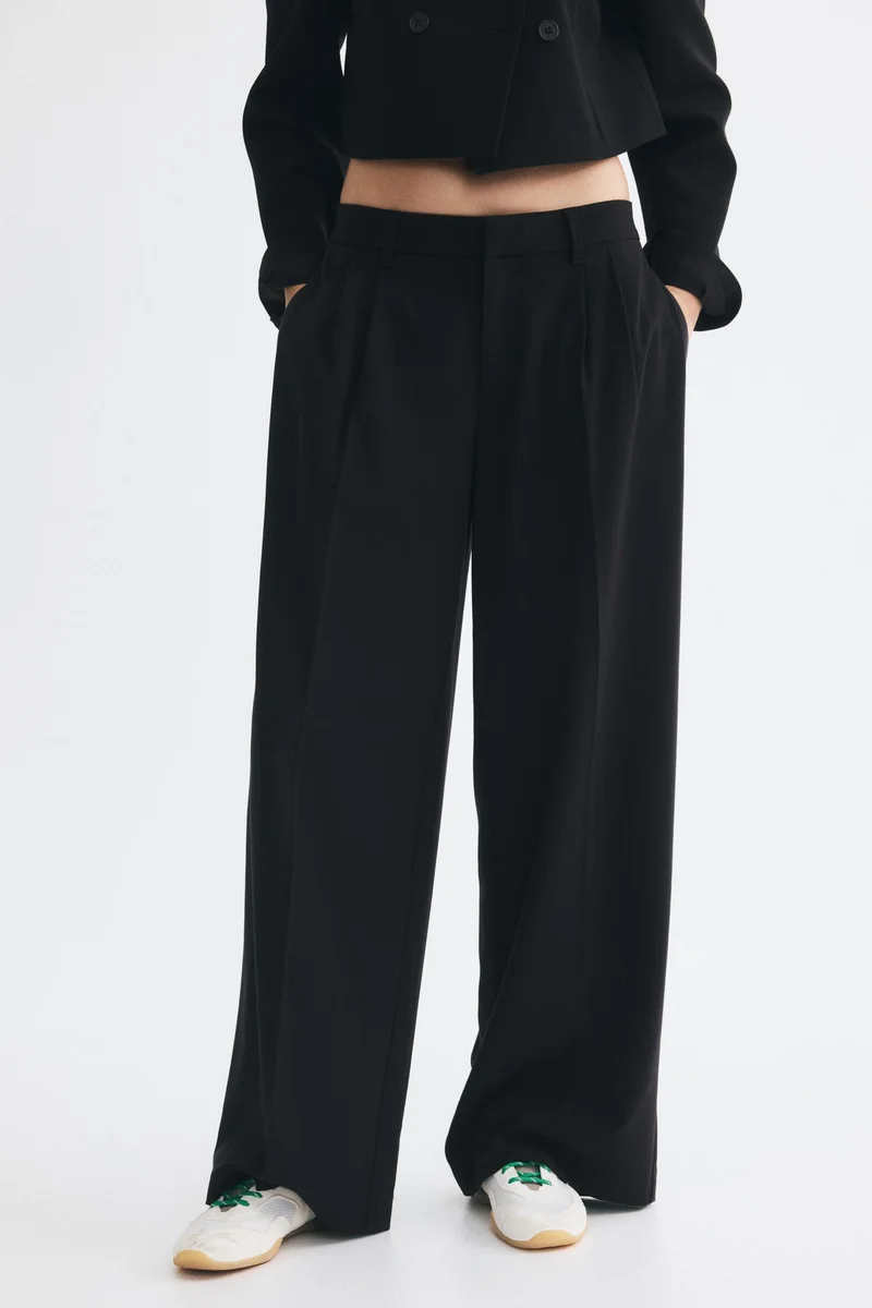 H&M  Wide tailored trousers for Women | Best Price UAE
