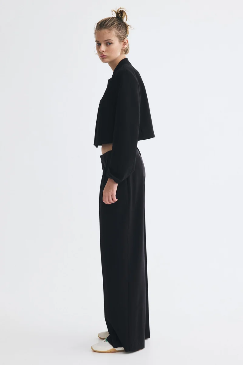 H&M  Wide tailored trousers for Women | Best Price UAE