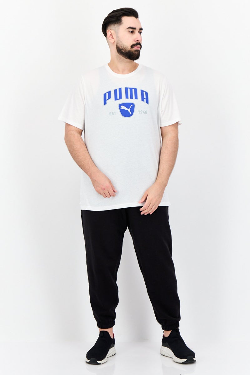 PUMA تي شيرت تدريب قصير الأكمام للرجال، رياضي، أبيض - Image 3