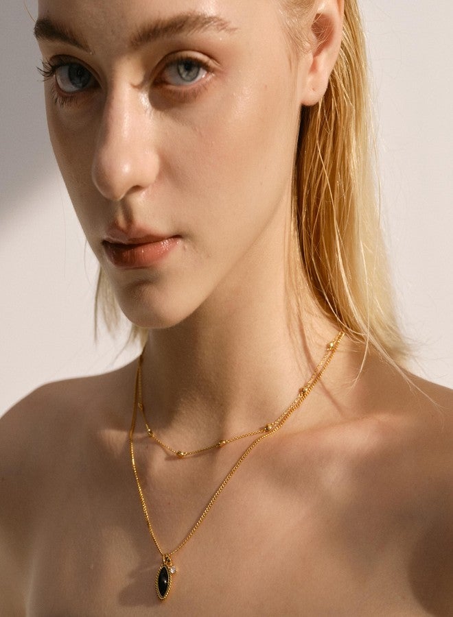 ACC PLANET Gold Choker Necklace for Women, 18K Gold Plated Bead Chain Necklace Dainty Gold Satellite Chain Necklace Simple Trendy Beaded Chain Necklaces Minimalist Jewelry for Women Gifts - Image 3