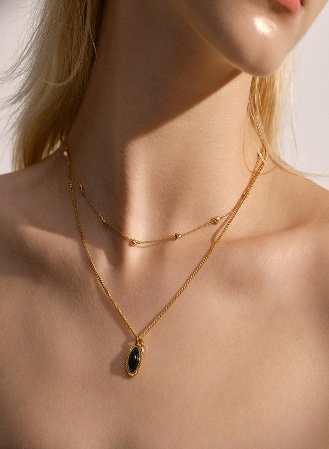 ACC PLANET Gold Choker Necklace for Women, 18K Gold Plated Bead Chain Necklace Dainty Gold Satellite Chain Necklace Simple Trendy Beaded Chain Necklaces Minimalist Jewelry for Women Gifts - Image 4