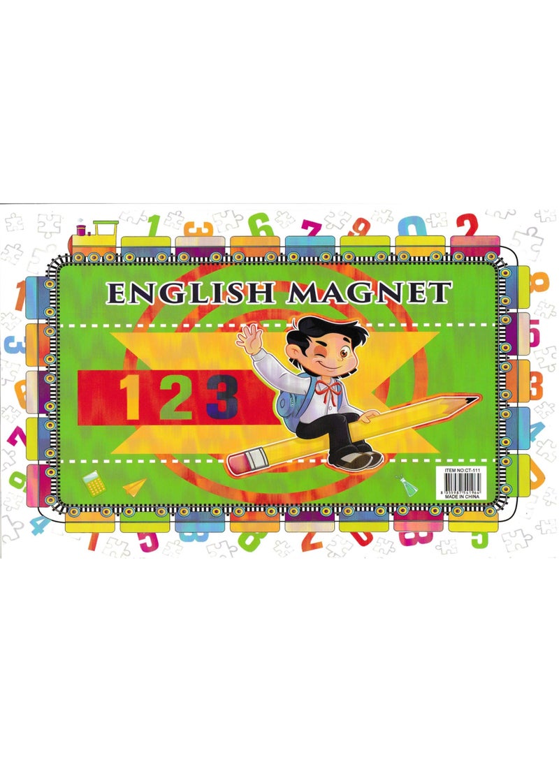 الأرقام الإنجليزية المغناطيسية للأطفال، من 0 إلى 9 أحرف أبجدية - Image 1