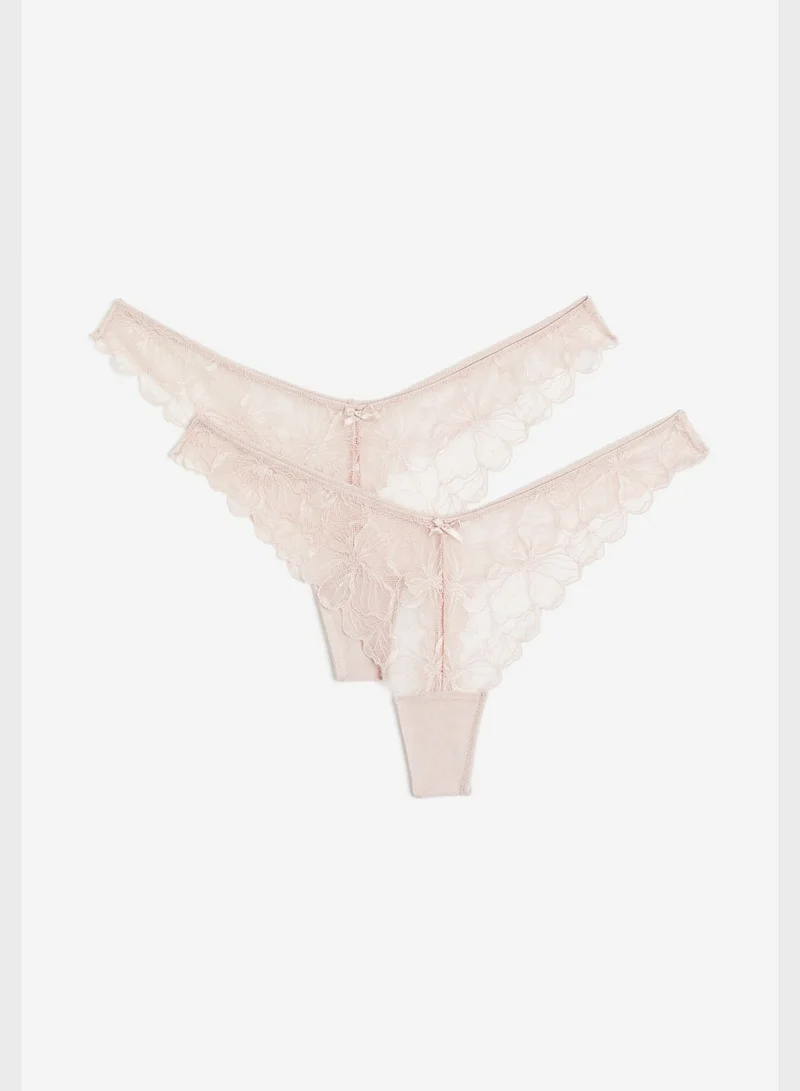 H&M 2 Pack High Leg Brief