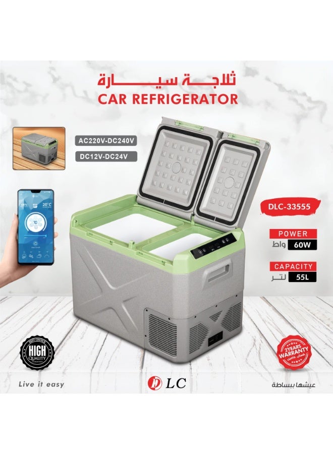 DLC 55L Car Refrigerator (Cooling and Freezing) with Mobile Control DLC-33555 - Image 1