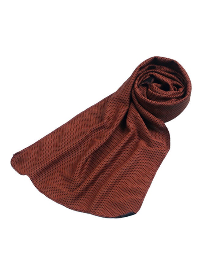 NIBEMINENT Multipurpose Quick-Dry Cold Towel Brown 24x13.5x2.5cm  - Image 1