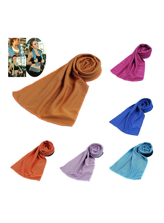 NIBEMINENT Multipurpose Quick-Dry Cold Towel Brown 24x13.5x2.5cm  - Image 2