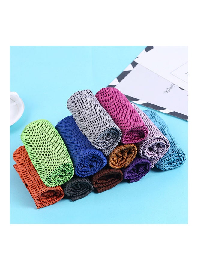 NIBEMINENT Multipurpose Quick-Dry Cold Towel Brown 24x13.5x2.5cm  - Image 3