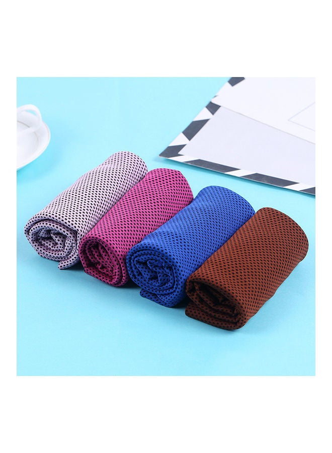NIBEMINENT Multipurpose Quick-Dry Cold Towel Brown 24x13.5x2.5cm  - Image 4