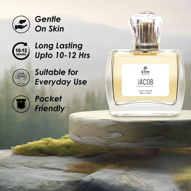 LABRISA La Brisa Elite Jacob Unisex Long Lasting Perfume Fruity Citrus Spicy Musky Scent Ideal For Everyday Use Eau De Parfum 50ml  - Image 5