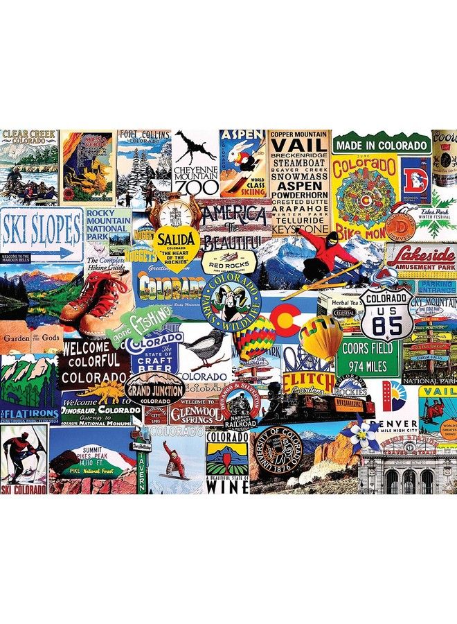 WHITE MOUNTAIN Puzzles I Love Colorado 1000 Piece Jigsaw Puzzle - Image 1
