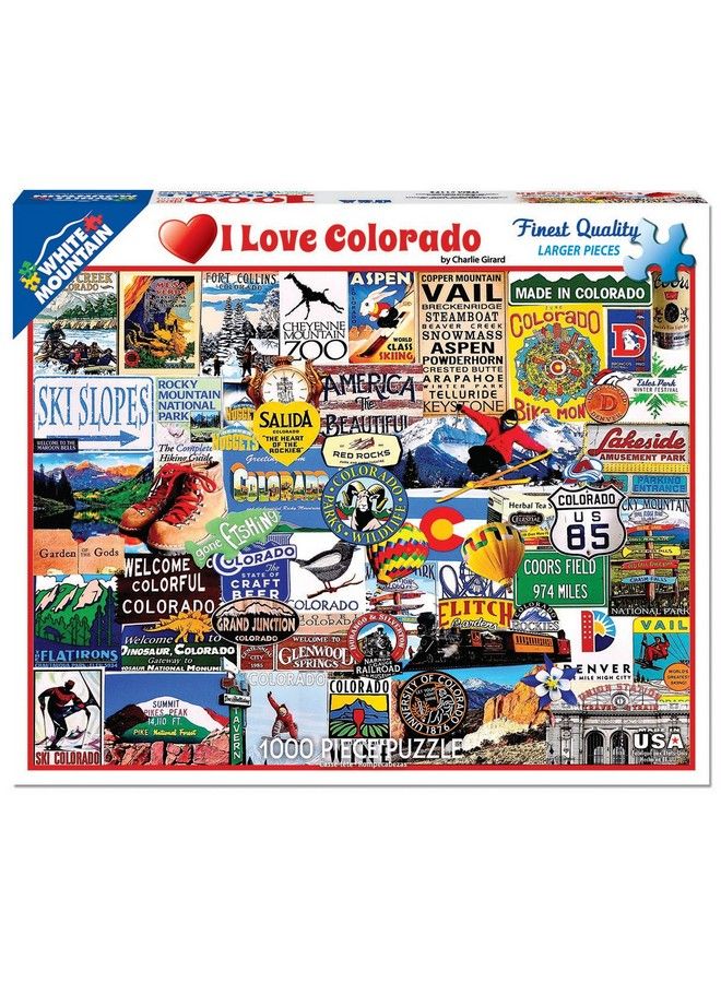 WHITE MOUNTAIN Puzzles I Love Colorado 1000 Piece Jigsaw Puzzle - Image 3