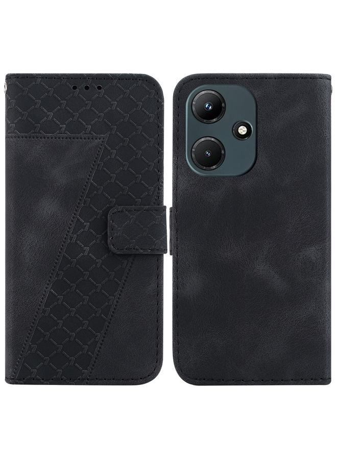 S-TOP Case For Infinix Hot 30i/X669C Seven-shaped Embossed Leather Phone Case - Image 1