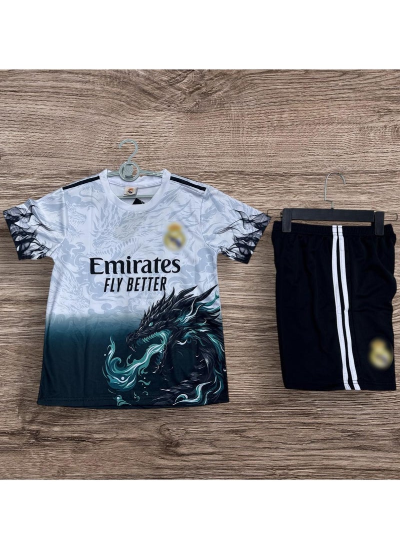 Real Madrid C.F. - Jersey for Men & Women Kid Boy Grils T-Shirt Kit Suit National Team & Clubs Short Sleeve Uniform Sports Shorts Printed - Image 1