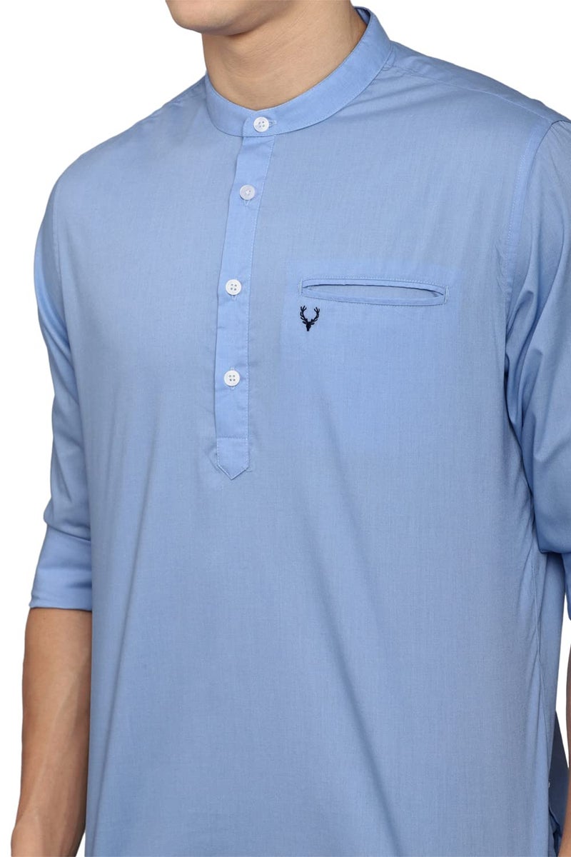 Allen Solly Kurta Shirt Light Blue - Image 4