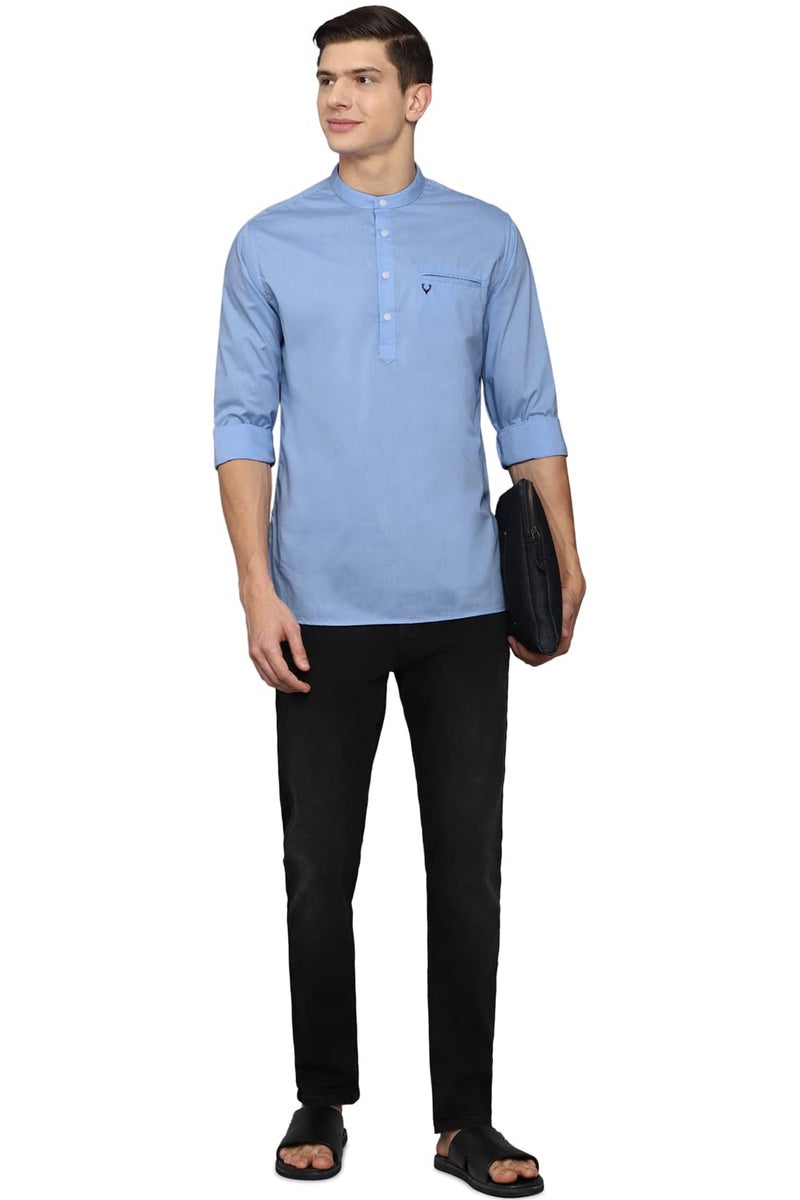 Allen Solly Kurta Shirt Light Blue - Image 5