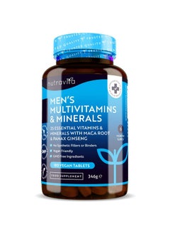 Nutravita Nutravita Men's Multivitamins and Minerals 180 Vegan Tablets 