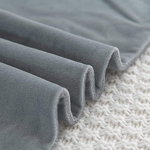 CottonFry Solid 250 TC Ultra Soft Velvet Body Pillow Cover/Case Pillowcase with Hidden Zipper, Zippered Body Pillow Case (Gray, 20x54), 53 x 137 cm, 1 piece - Image 3