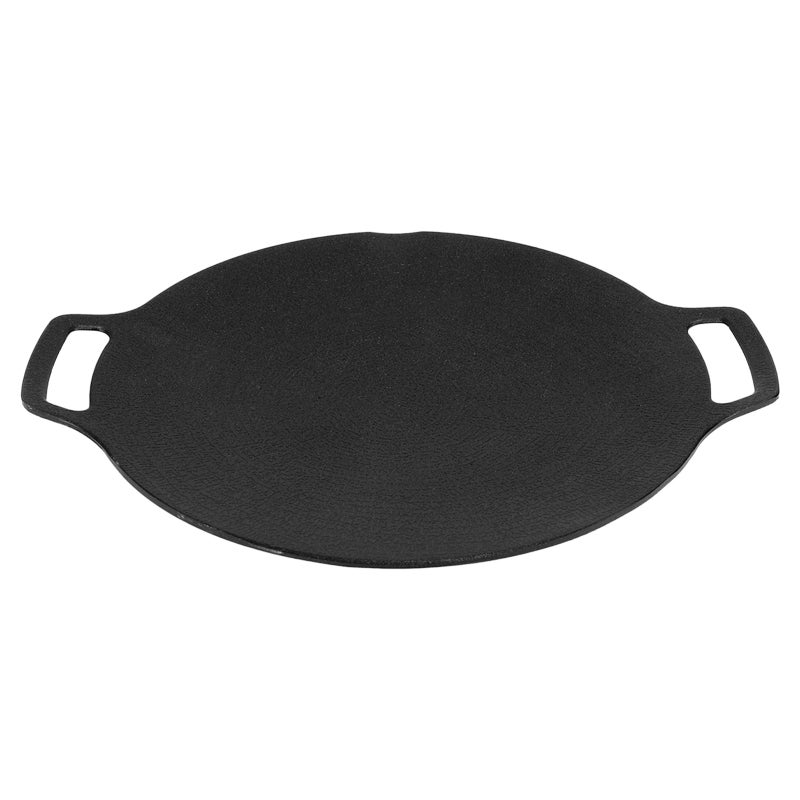 Korean BBQ Grill Pan 11.4 Inch Fast Uniform Cooking - PFOA-Free Non-Stick Scratch-Resistant Coating Round Griddle for Indoor Stove Outdoor Camping Home Cooking - Image 2